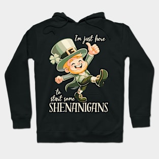 I'm Just Here To Start Some Shenanigans Hoodie